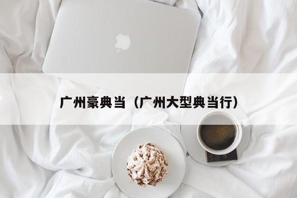 广州豪典当(广州大型典当行)